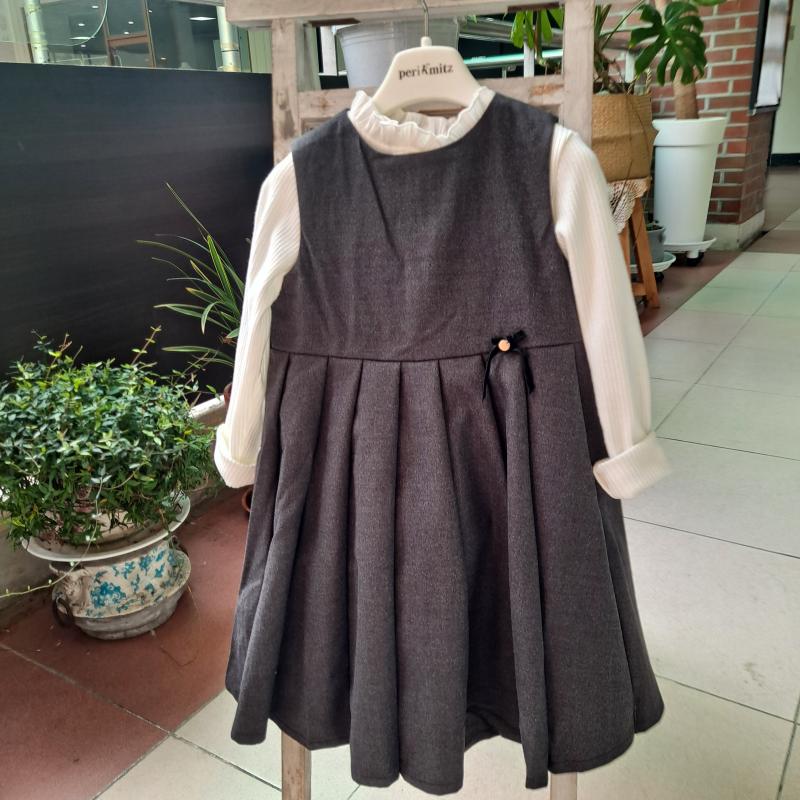 페리미츠 P2342O663 여아 원피스 키즈 정장원피스 초등입학식룩 클래식 플리츠원피스