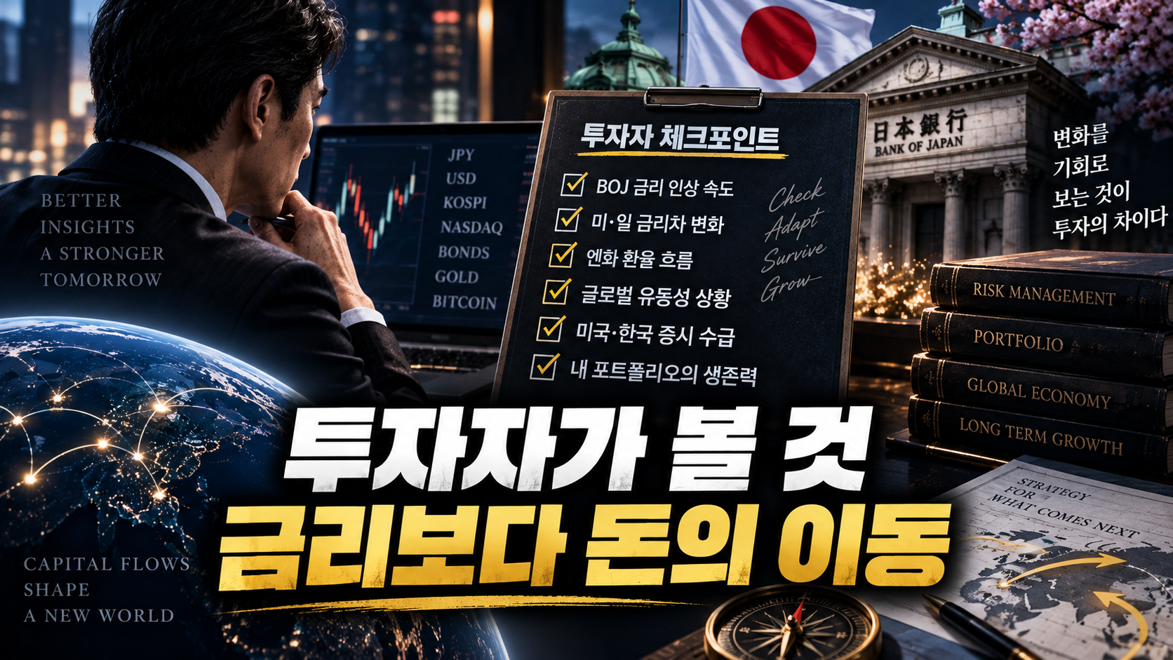 Investor checklist for BOJ rate hikes focusing on capital flows, liquidity, currencies, and portfolio resilience