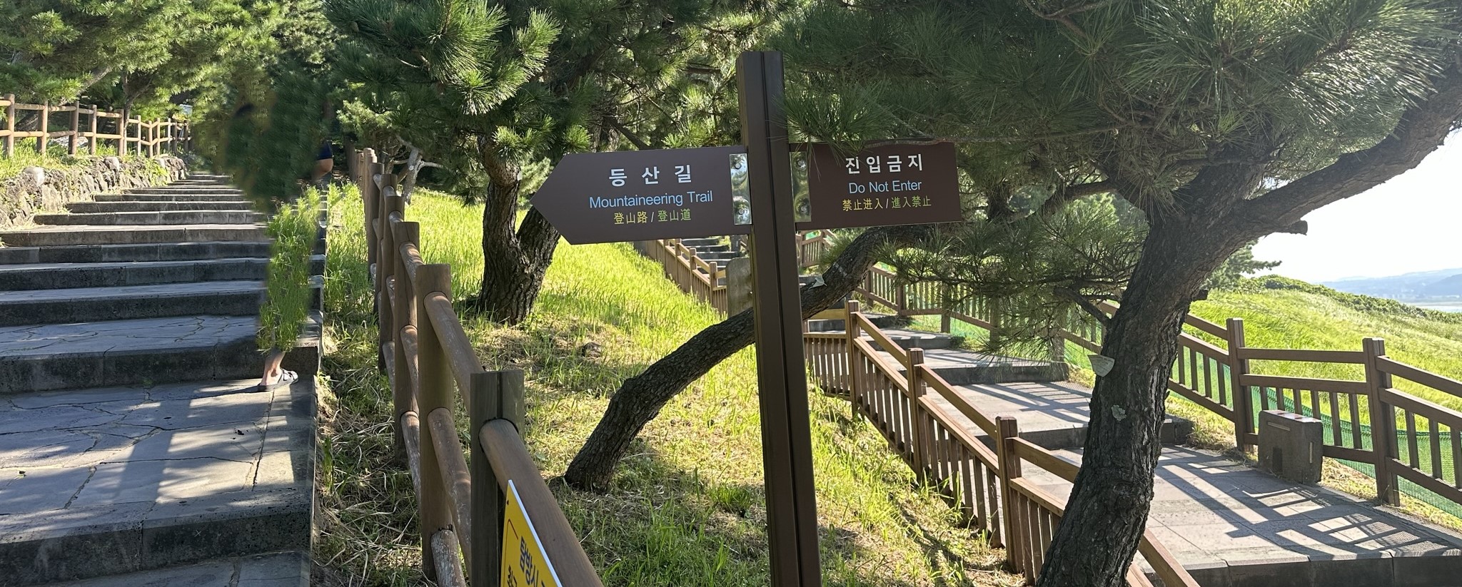 일출봉 등반 입구