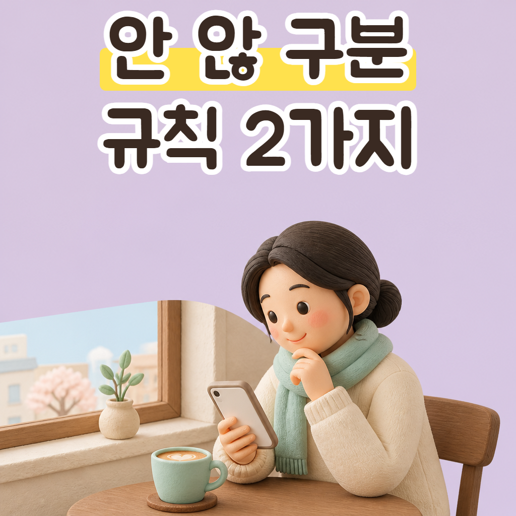 카페 창가에서 휴대폰으로 문자를 쓰다 고개를 갸웃하는 성글이