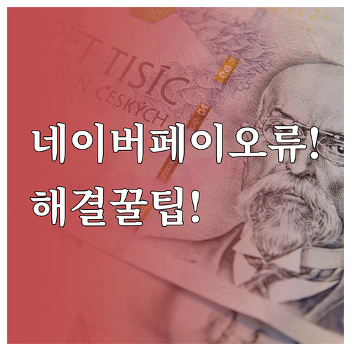 네이버페이 카드 등록 오류 원인과 해..