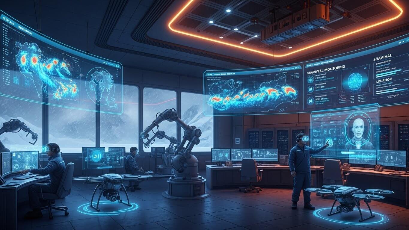 남극 기지 AI 활용 관련 사진