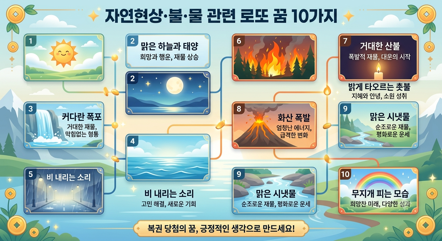 억만장자들이 꾼 역대급 재물운 로또 꿈, 집이 불타오르고 물이 넘치는 꿈해몽!!