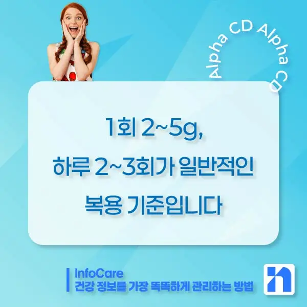 알파CD 부작용, 복용법