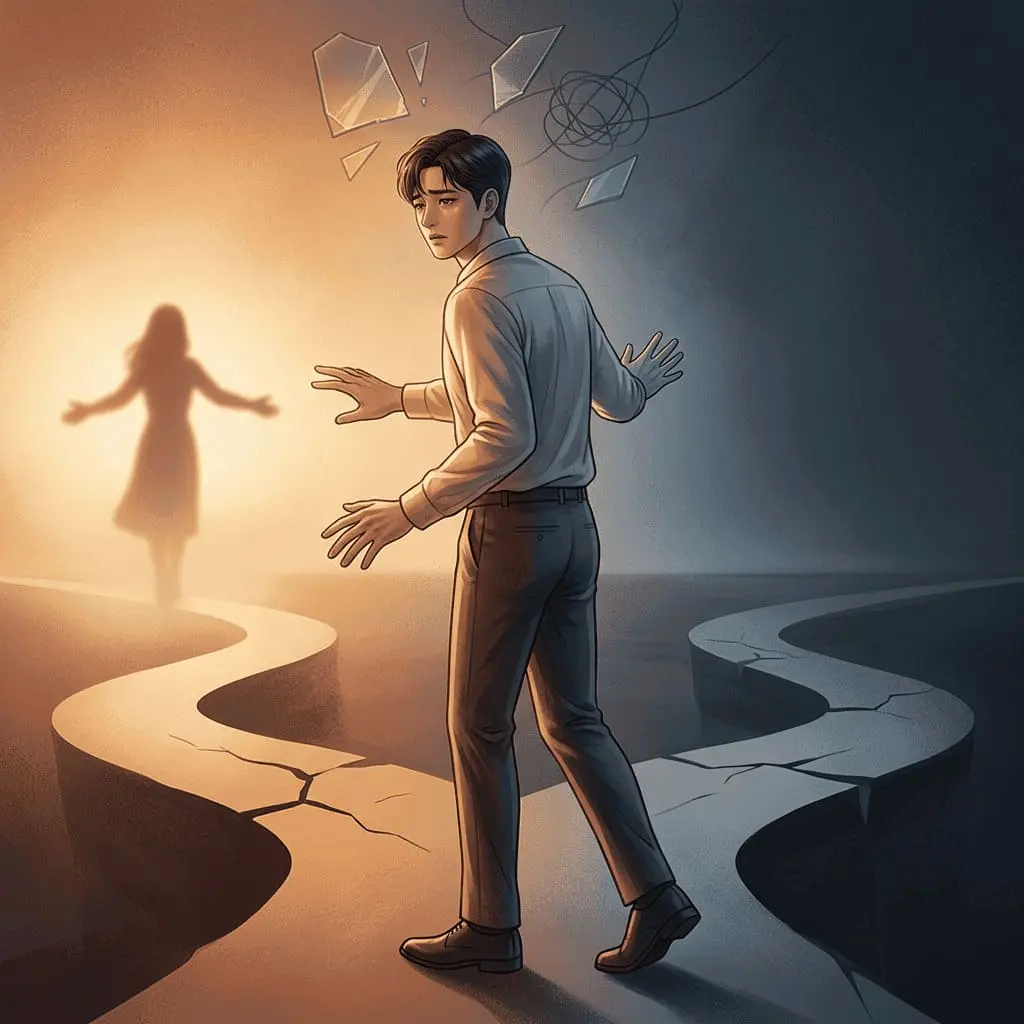 회피형 남자 심리, 감정 거리두기, 관계 갈등, 연애 심리 (Avoidant man psychology, emotional distancing, relationship conflict, love psychology)