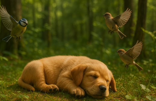 자연 배경 ASMR 강아지 음악 관련 사진