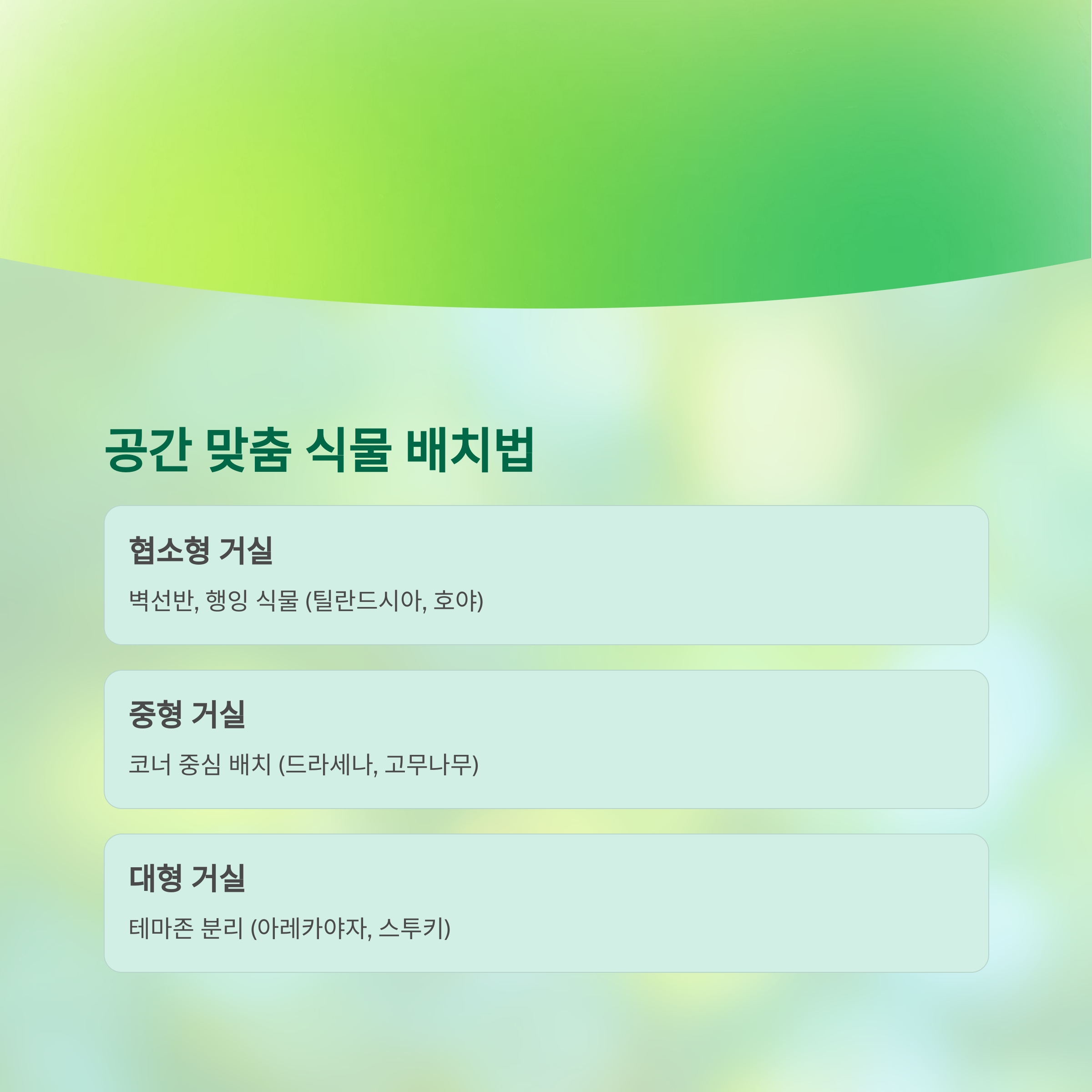 공간 효율성 높이는 맞춤형 식물 배치 전략