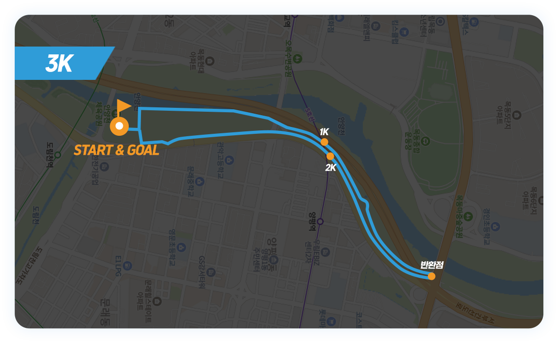 겨울왕국 레이스-3km코스