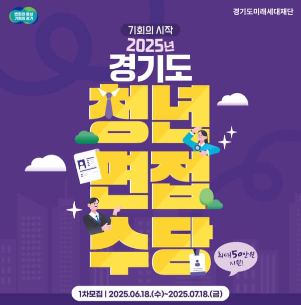 2025 경기도 청년면접수당 신청 방법 총정리