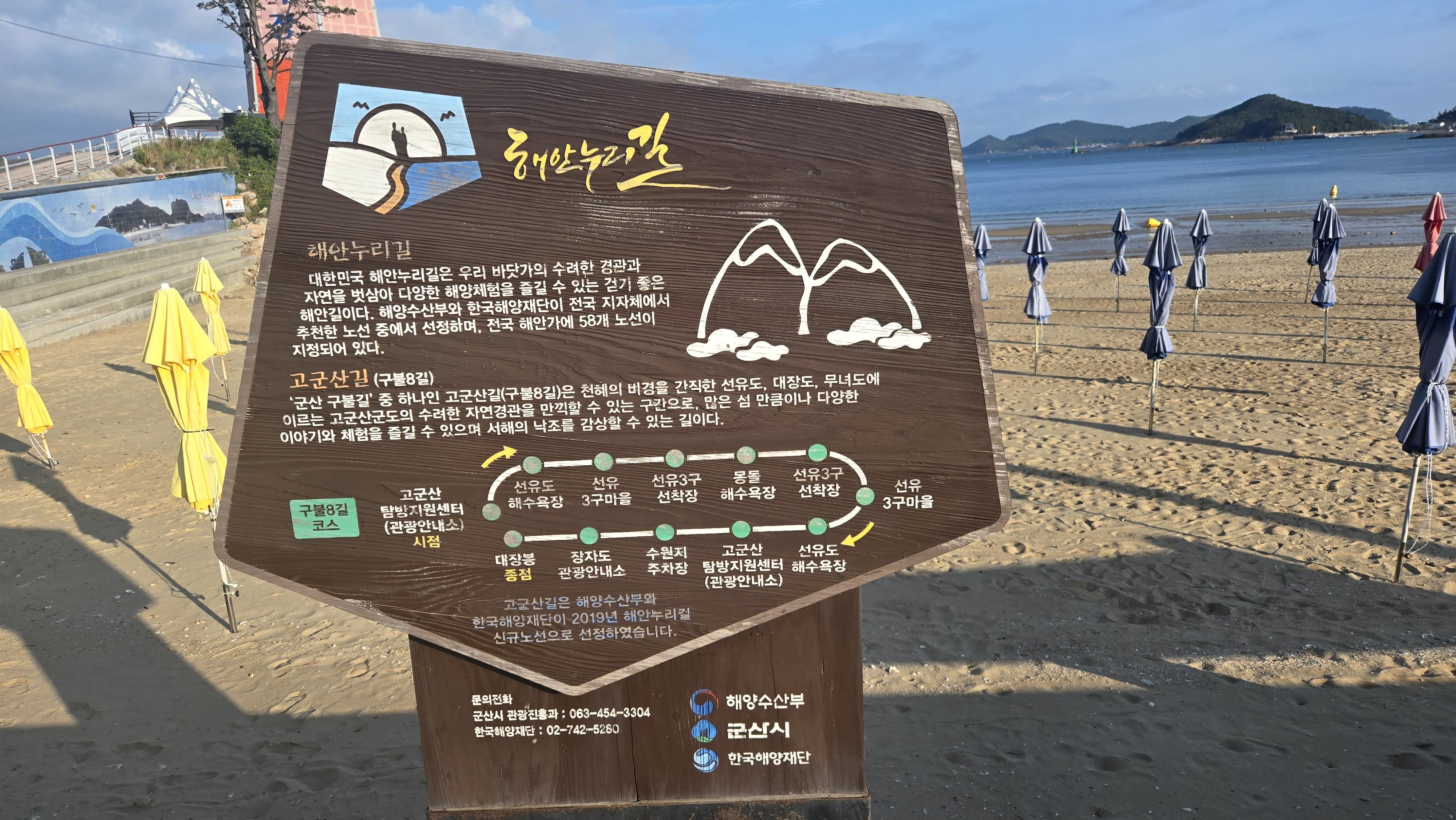 선유도 해안누리길 안내도
