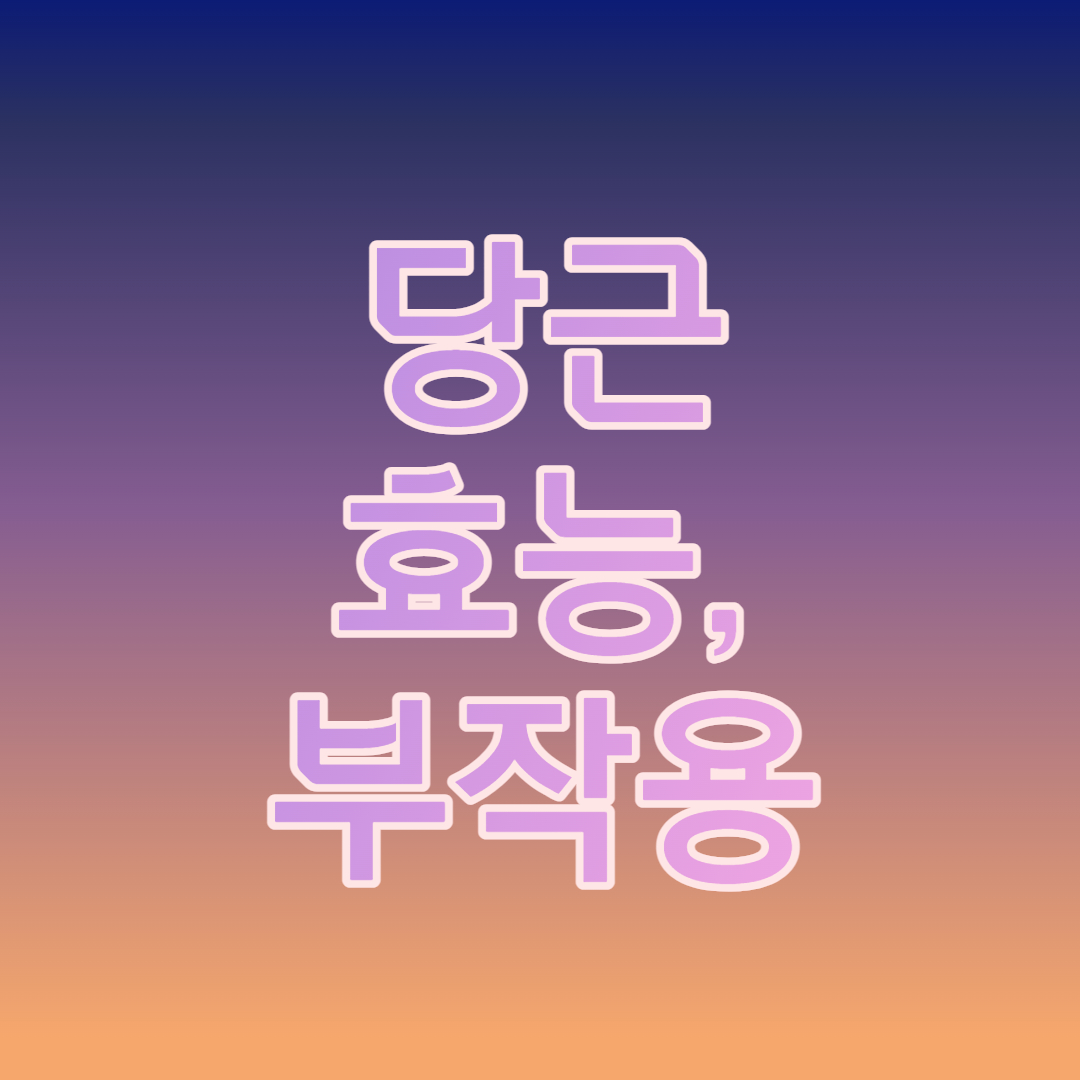 당근 효능