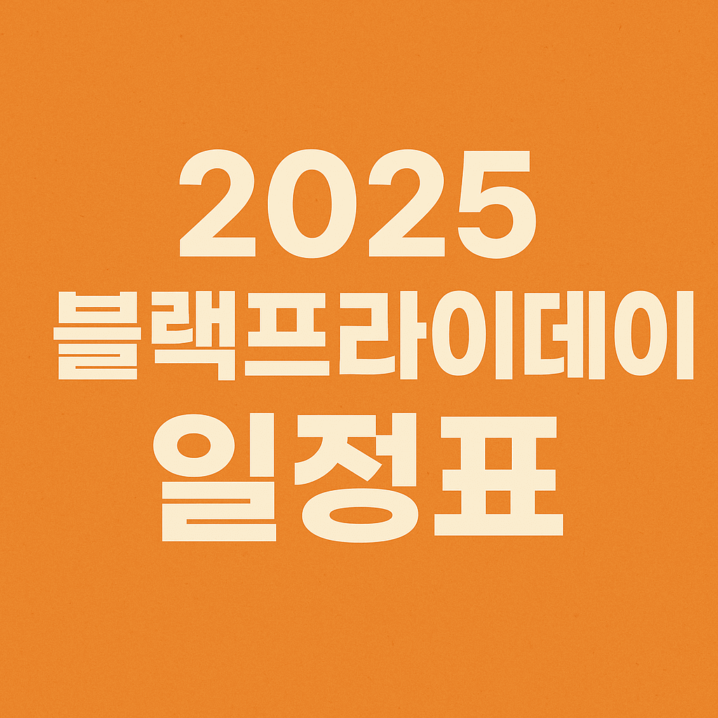 2025 블랙프라이데이