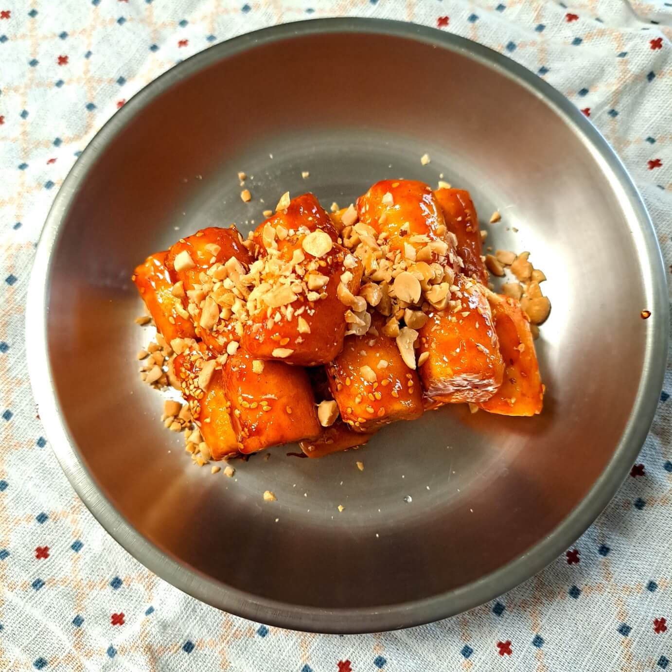 완성된 떡꼬치