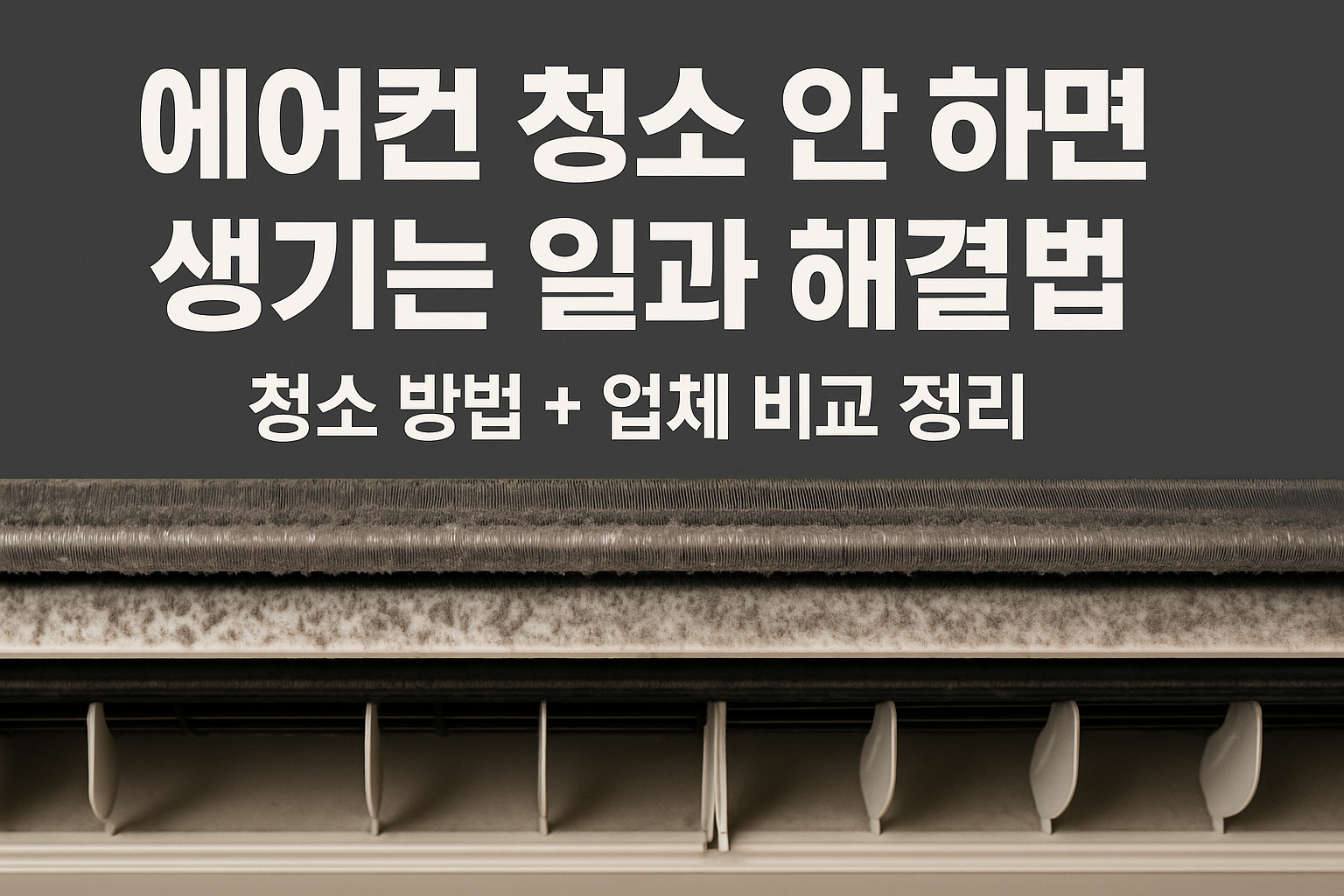 에어컨 청소 안 하면 생기는 일 5가지 (경험담 중심)