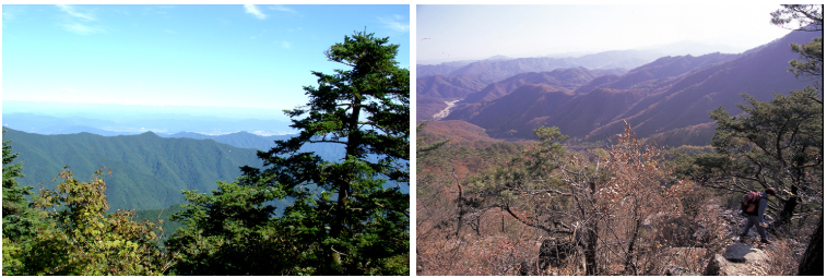 화악산 과 공작산 소개 사진