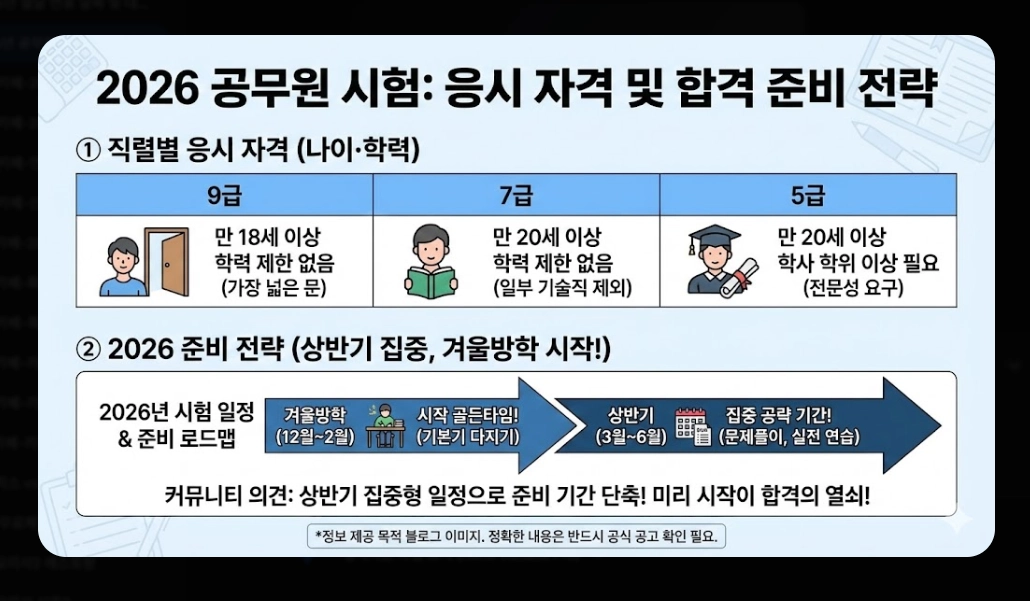 2026년 공무원 시험일정 총정리 국가직&middot;지방직 확정일정