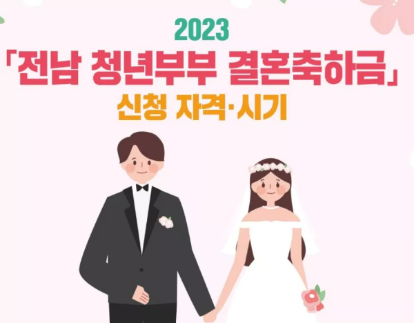 전남 청년부부 결혼축하금