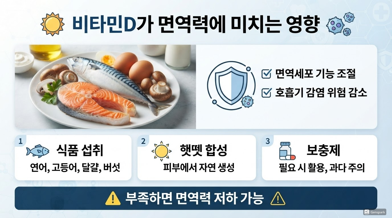 비타민D가 면역력에 미치는 영향