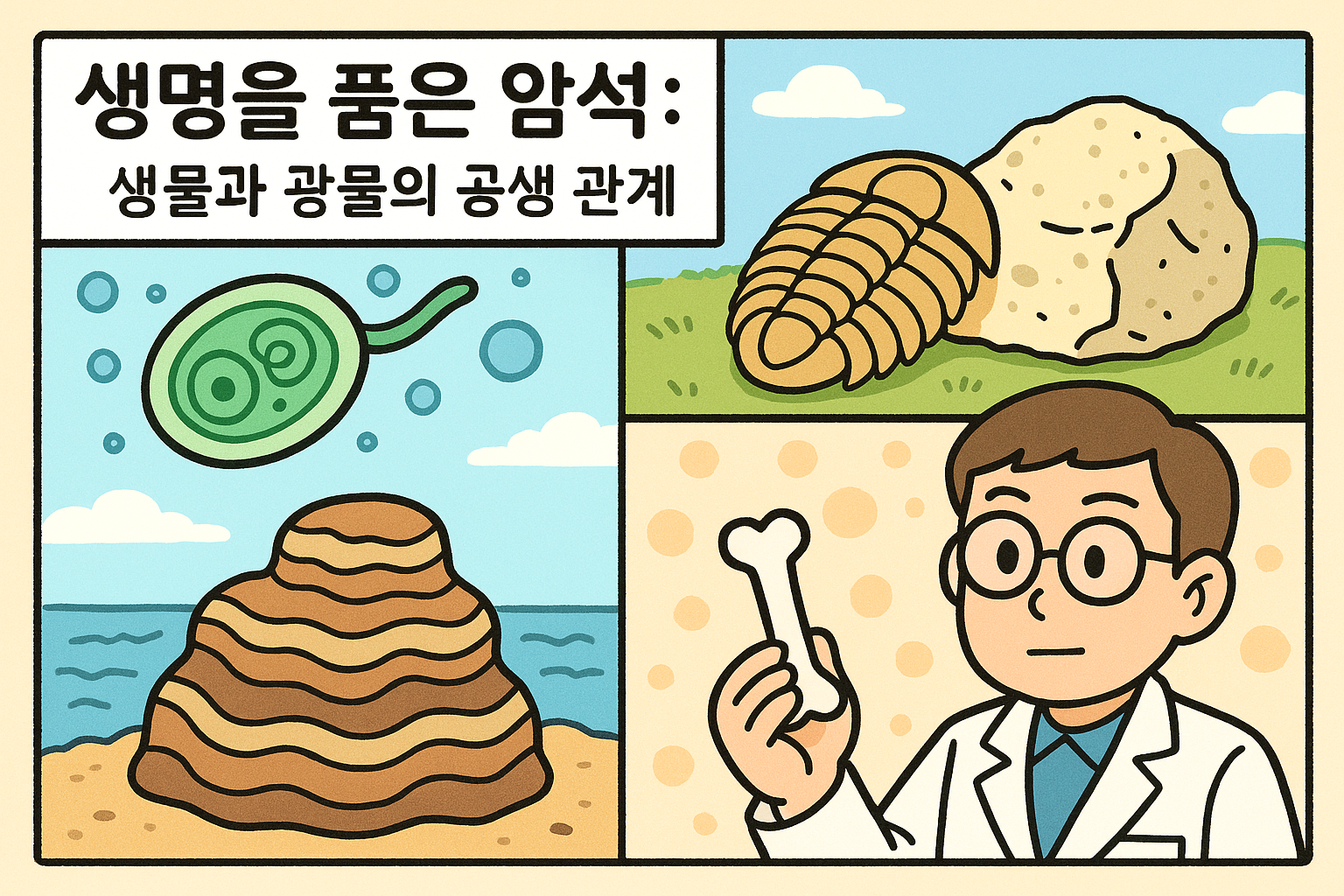 생명을 품은 암석: 생물과 광물의 공생 관계