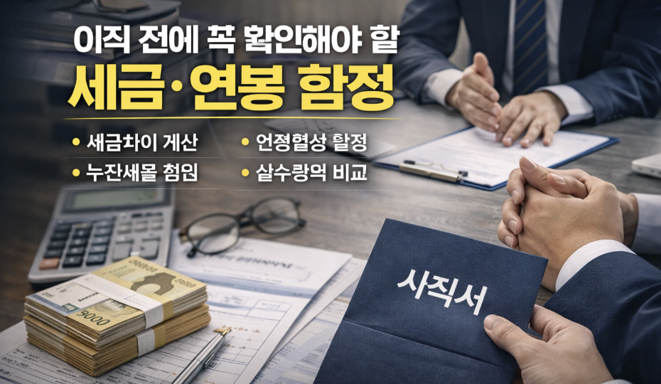 이직 전에 꼭 확인해야 할 세금·연봉 함정