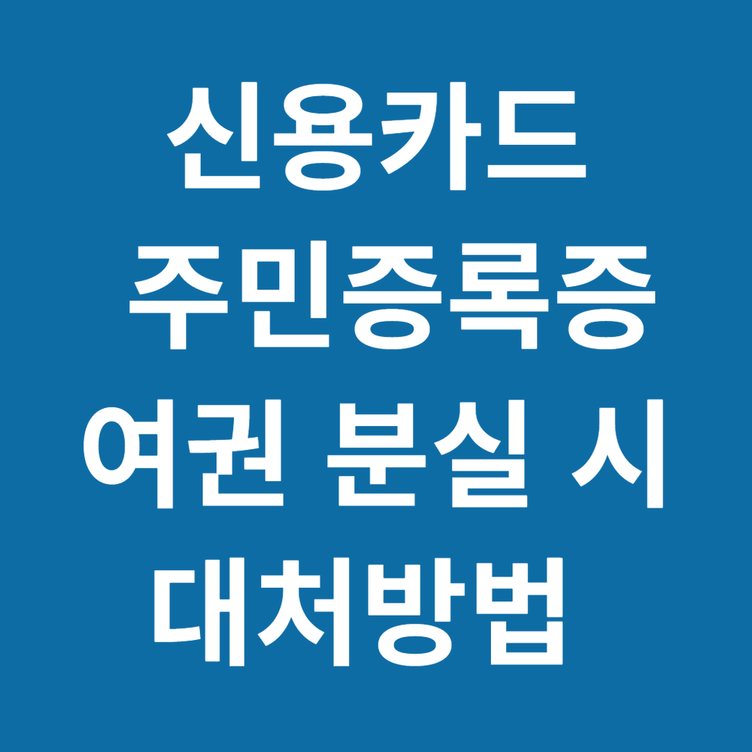 분실 시 배처방법