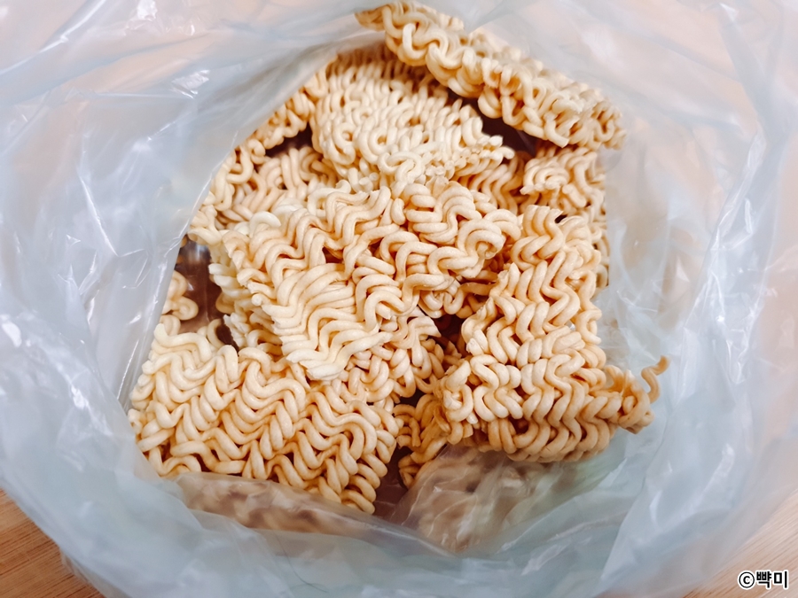 라면땅-에어프라이어-초간단-간식-라면땅-만들기