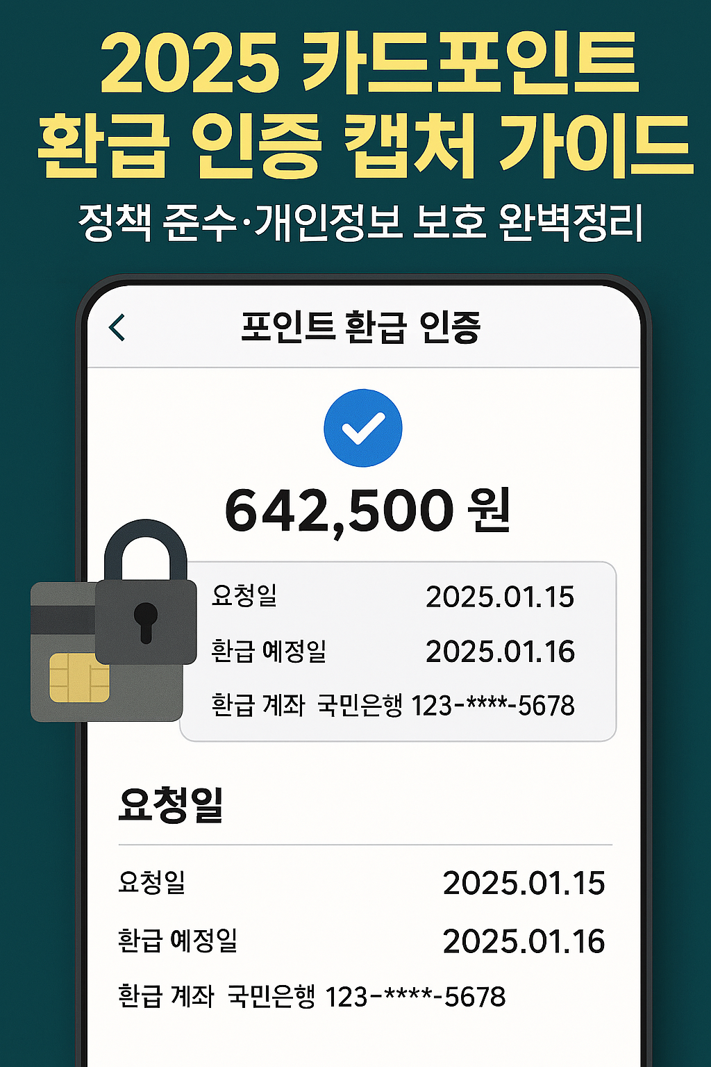 카드포인트 환급 인증 캡처 가이드