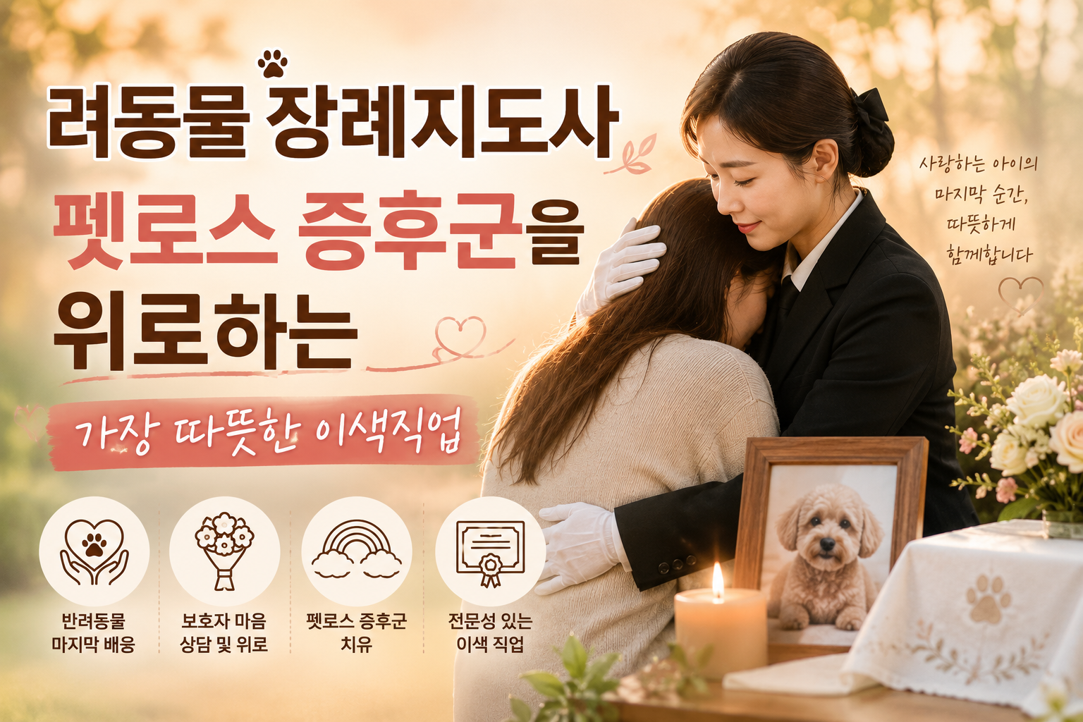 반려동물 장례지도사, 펫로스 증후군을 위로하는 가장 따뜻한 이색직업