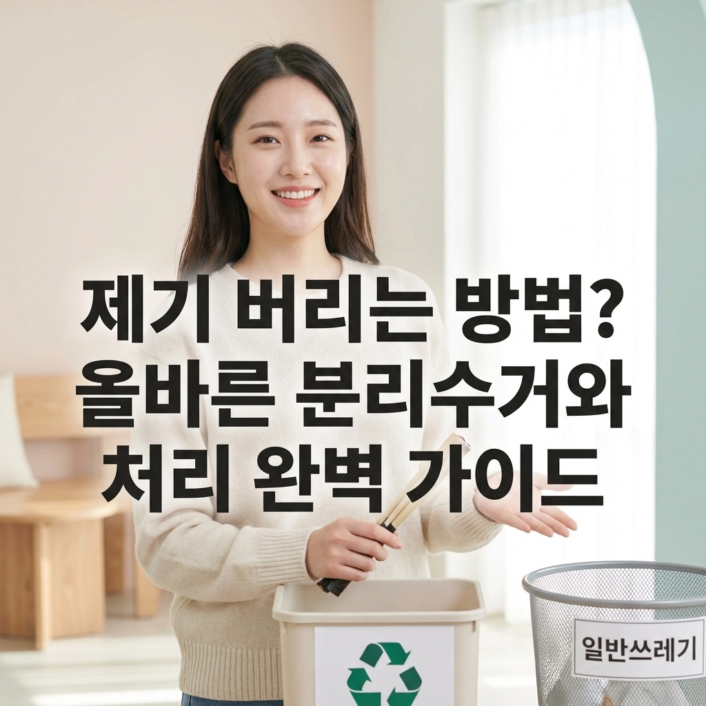 제기 버리는 방법 올바른 분리수거와 처리 완벽 가이드