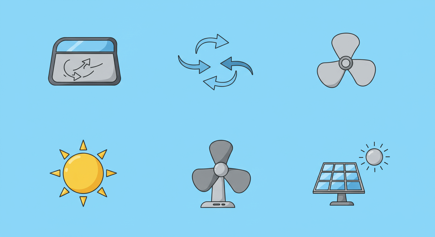 "환기법 – 차내 공기 흐름을 설계하라"에 대한 이미지입니다.