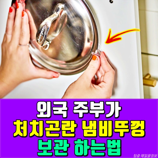 냄비 뚜껑 거치대,보관 수납 정리,팁줌 매일꿀정보