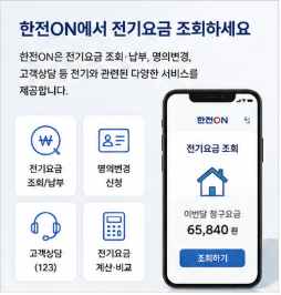 한국전력공사 전기요금 조회 바로가기