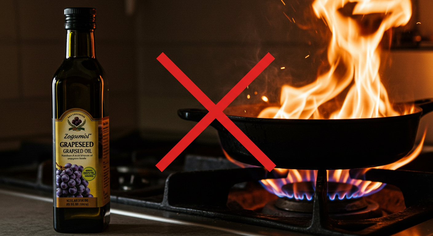 포도씨유의 숨겨진 단점 3가지: 오메가-6 폭탄부터 재사용 위험까지