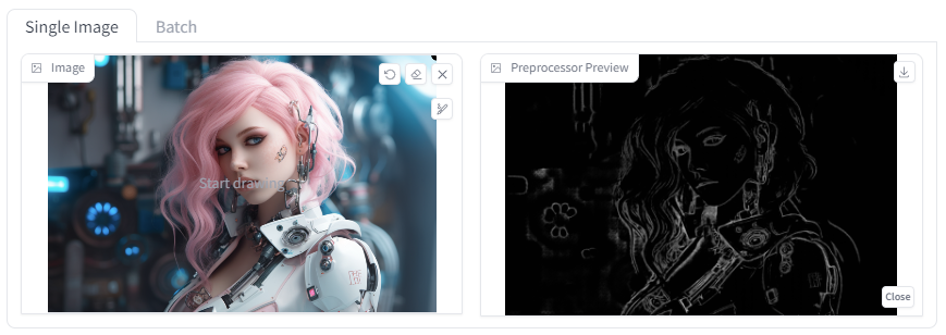 ControlNet - Line art anime 전처리기