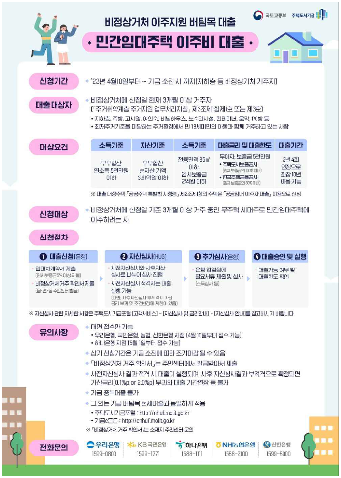 비정상거처-이주지원-버팀목-대출-안내-포스터