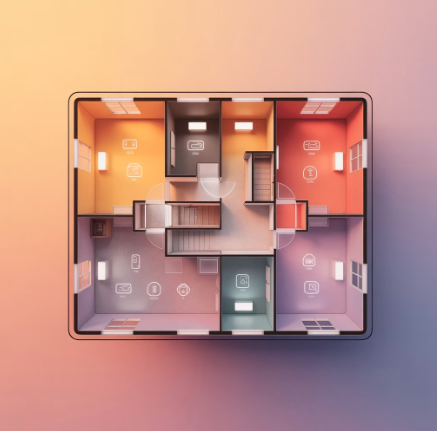 방 배치 설정 예시 구조도 이미지