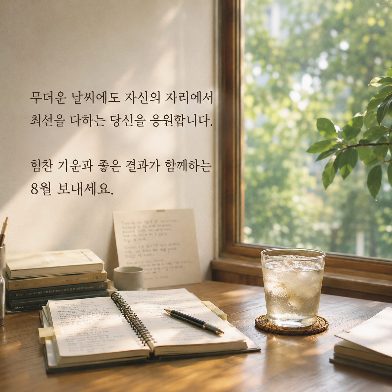 8월 인사말 문구 이미지 모음집