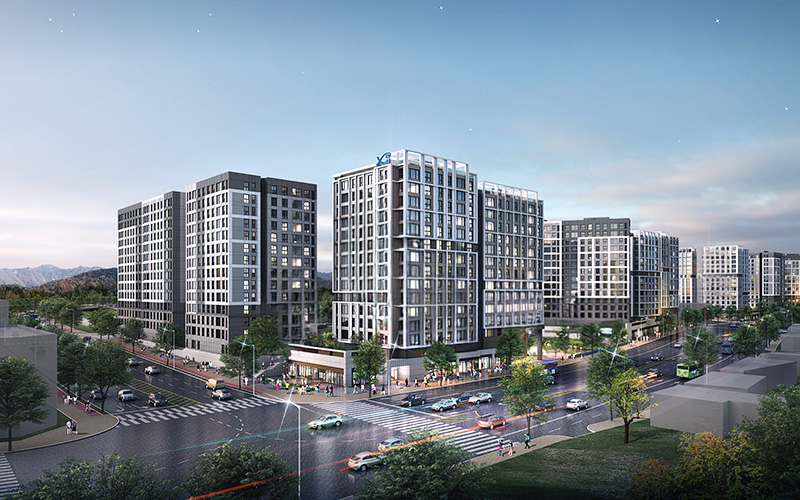 판교밸리 자이 조감도