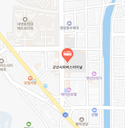 군산시외버스터미널 위치