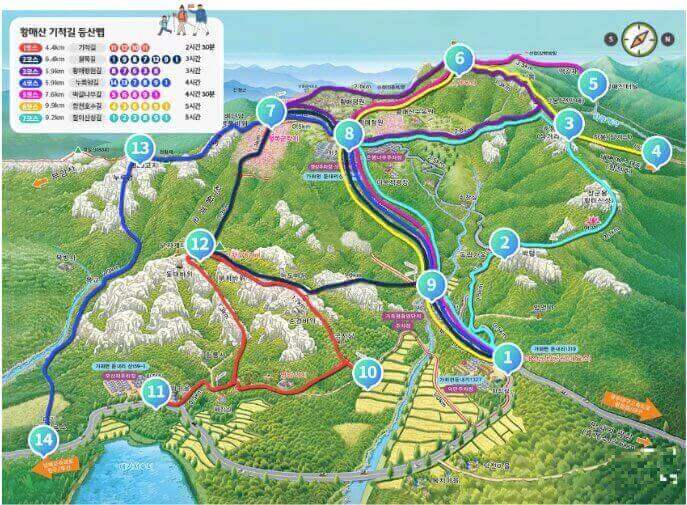 황매산 철쭉축제 등산코스 추천