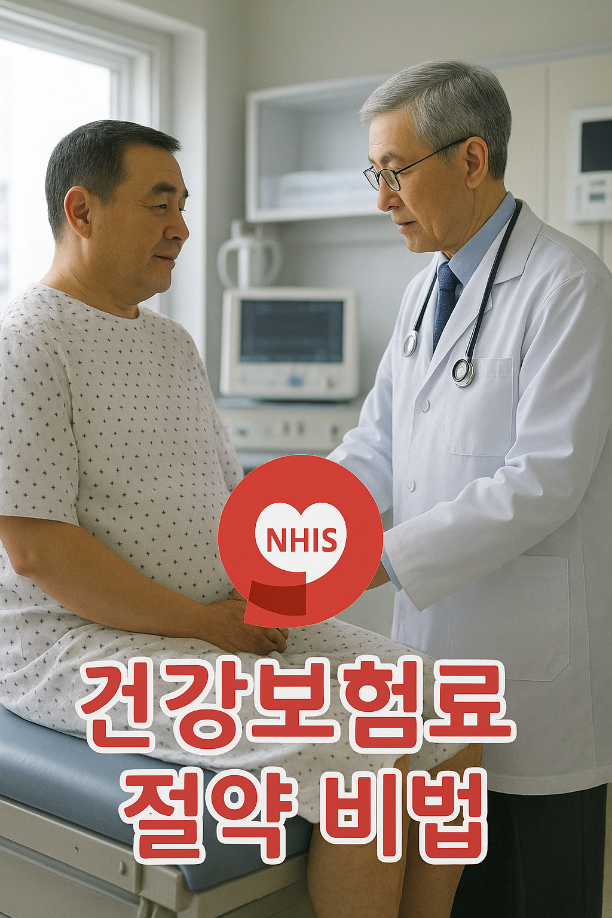 진료받는 중년남자