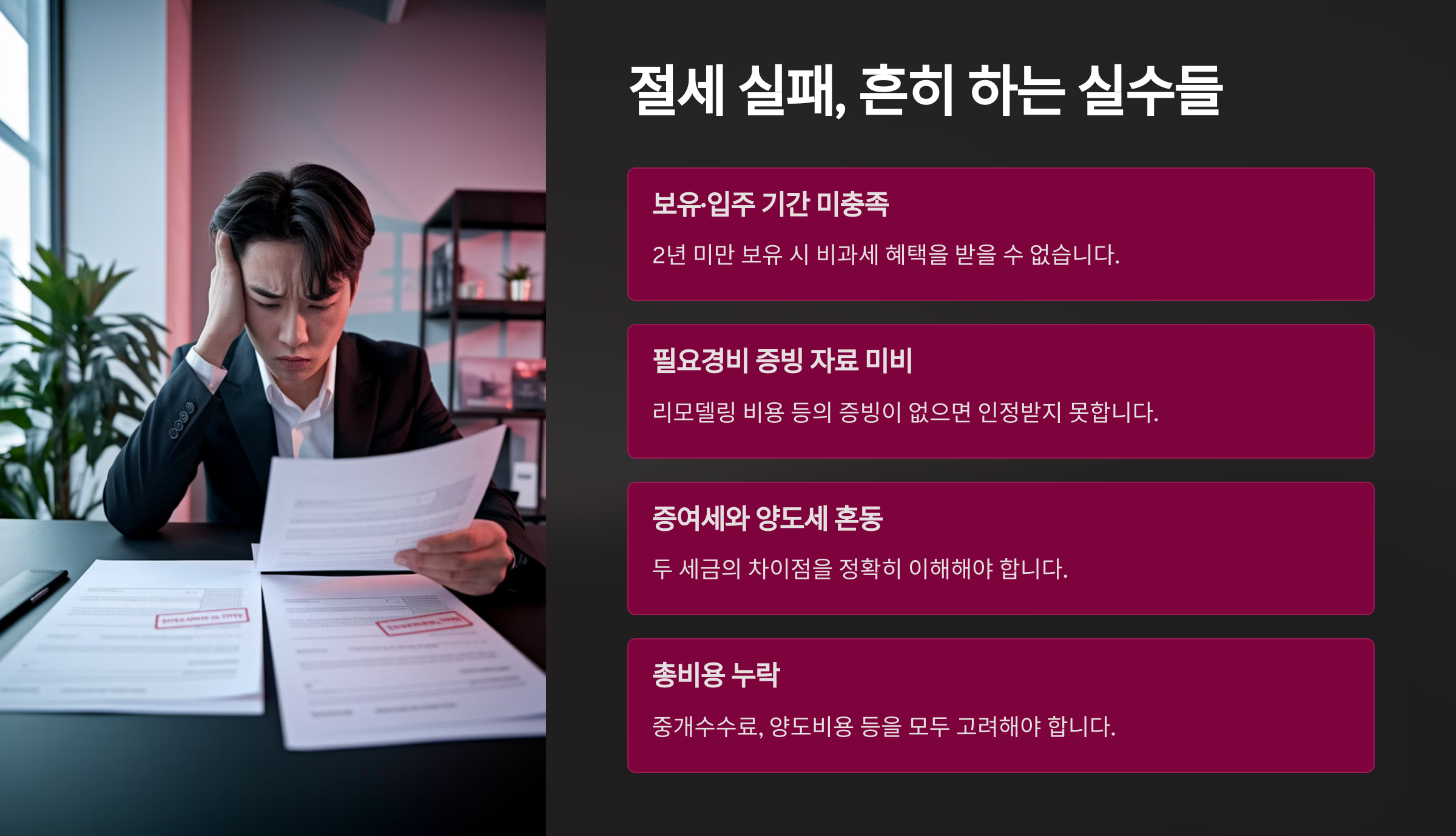 절세 실패하는 흔한 실수