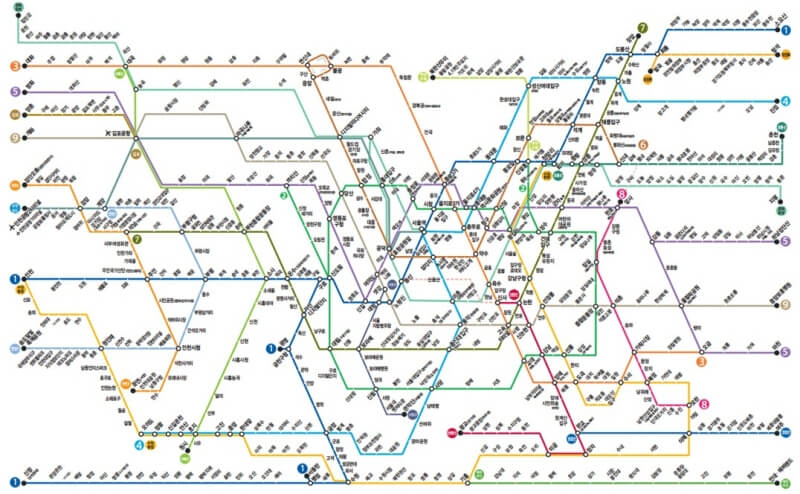 서울지하철 전체노선
