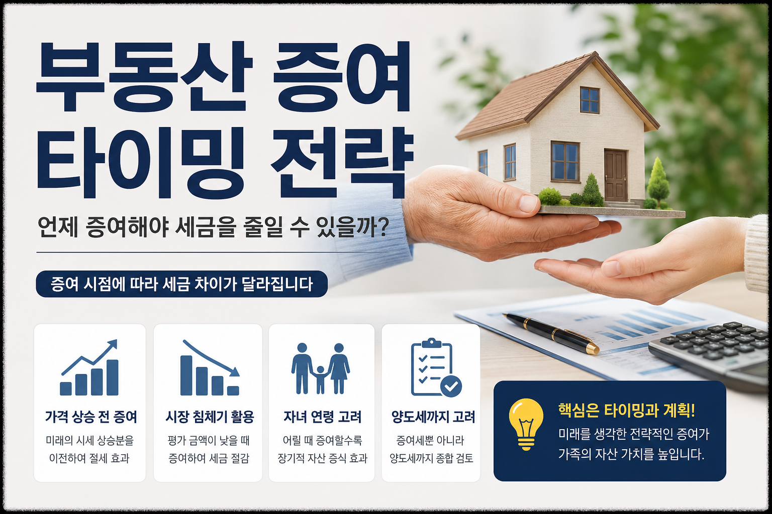 부동산 증여 타이밍 전략, 언제 증여해야 세금을 줄일 수 있을까?