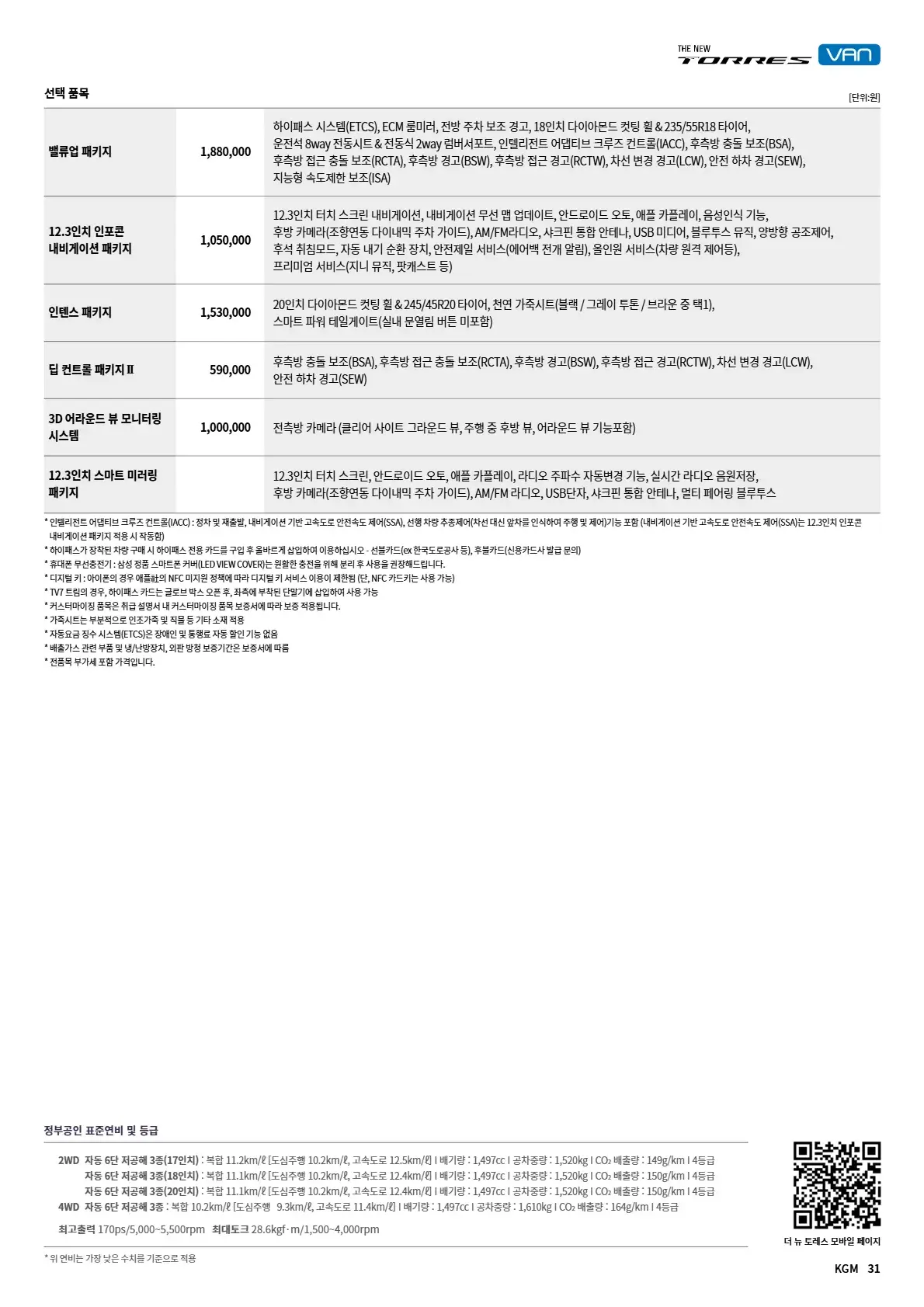 KGM 토레스 밴 이미지