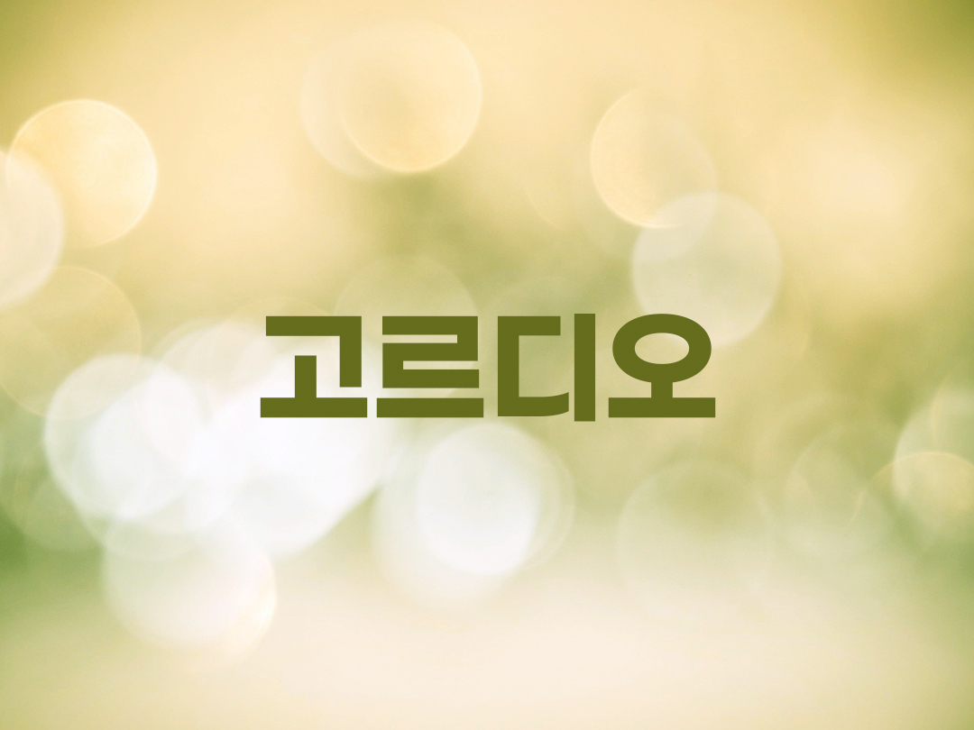 고르디오 천주교 남자세례명