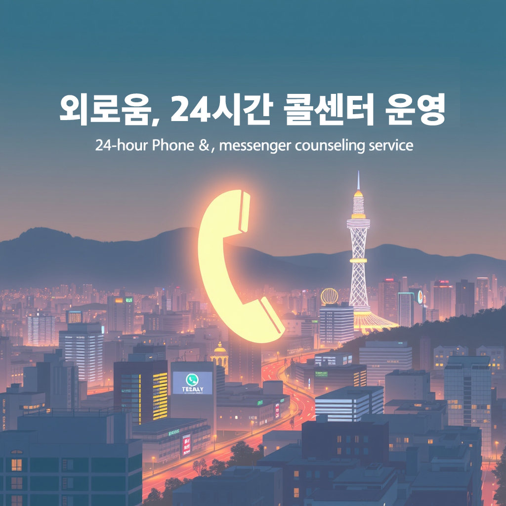 서울시 "외로울 때 24시간 전화·메신저 상담"