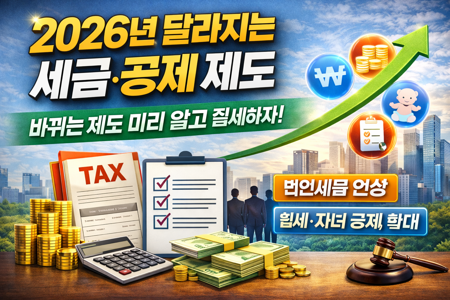 2026년 달라지는 세금·공제 제도