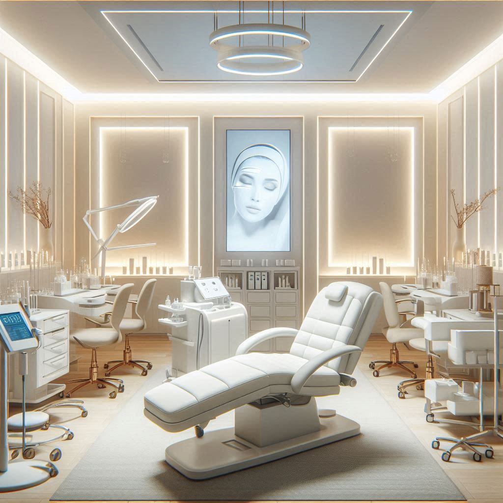 피부,체형관리 샵 배경