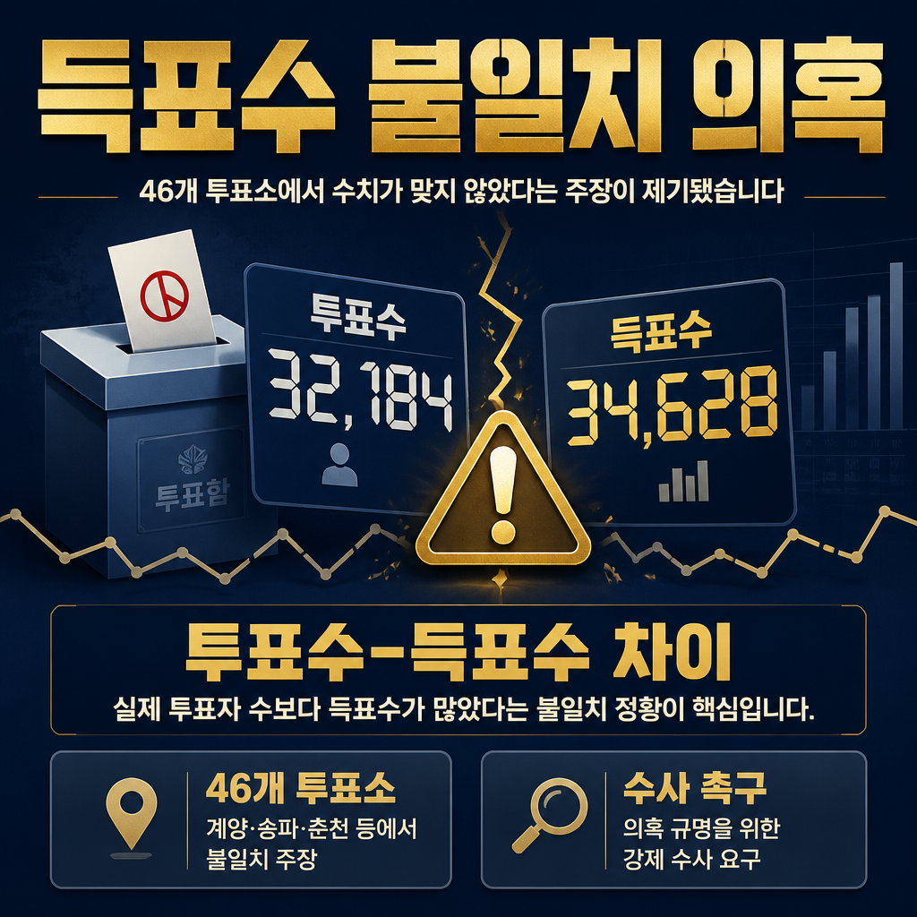 득표수 불일치 의혹